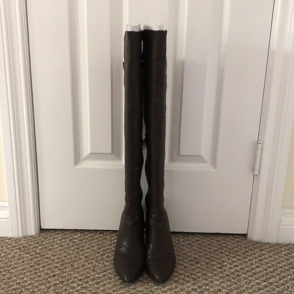 Charles David over the knee wedge boot.